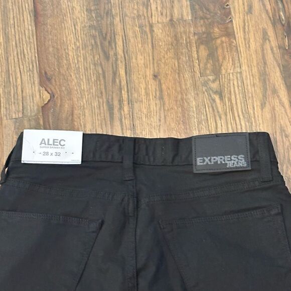 Express Jeans Alec 28 x 32 NWT, stretch, black , quality NWT - Picture 7 of 11